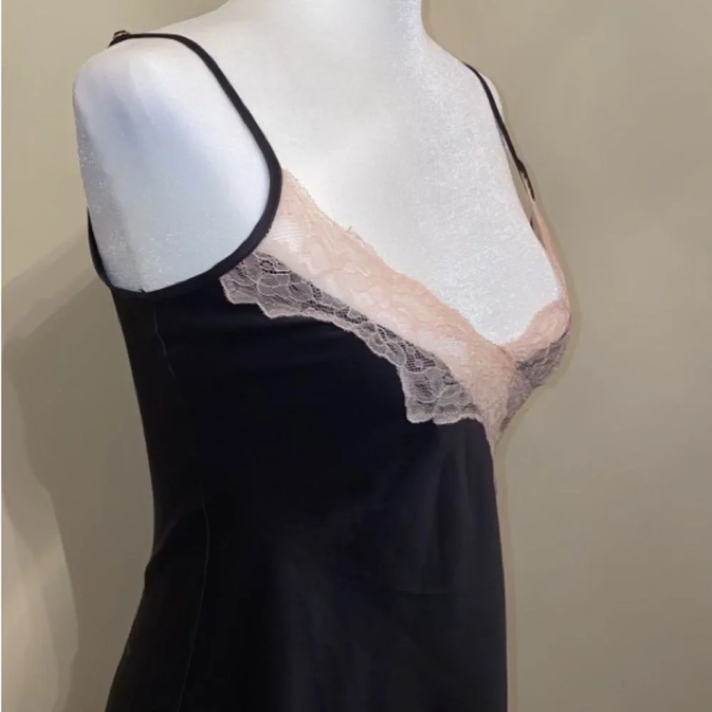Ann Summers Lace Trim Slip Dress Nightie Chemise Sleep Dress XS